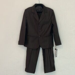 Boys’ Size 8 Suit Set (Suit Jacket and Pants) in brown